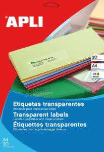 Transparenta polyesteretiketter