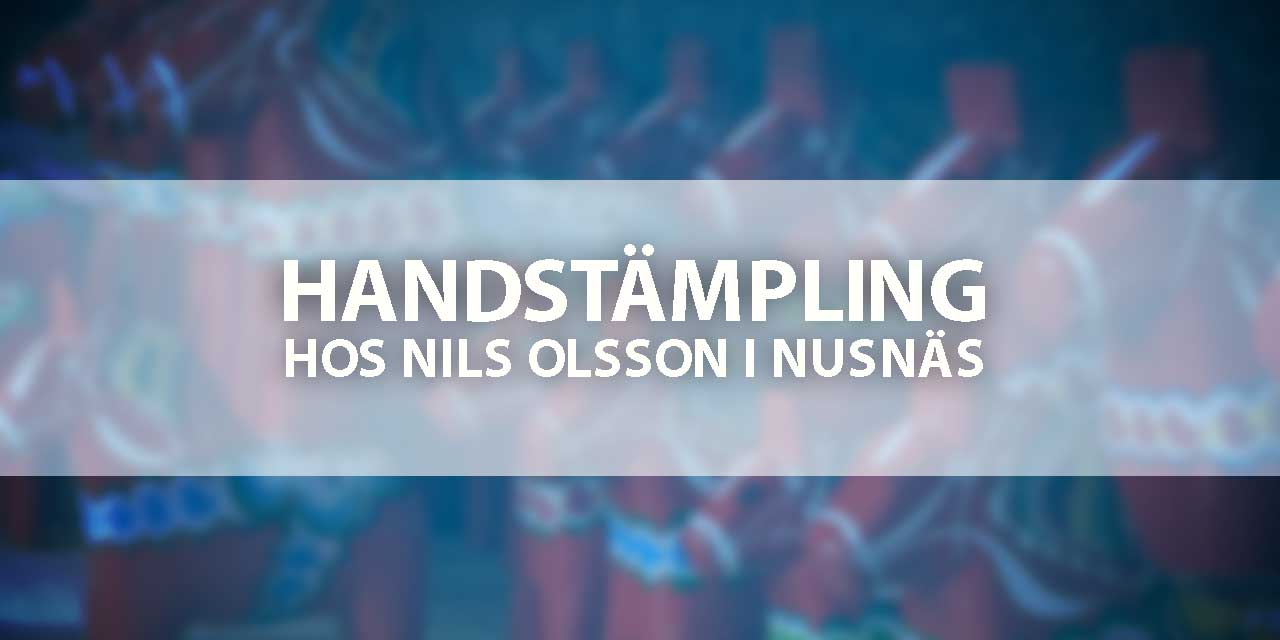 Handstämpling hos Nils Olsson i Nusnäs